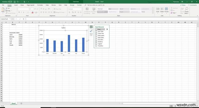 เรียนรู้วิธีแสดงหรือซ่อนแกนแผนภูมิใน Excel