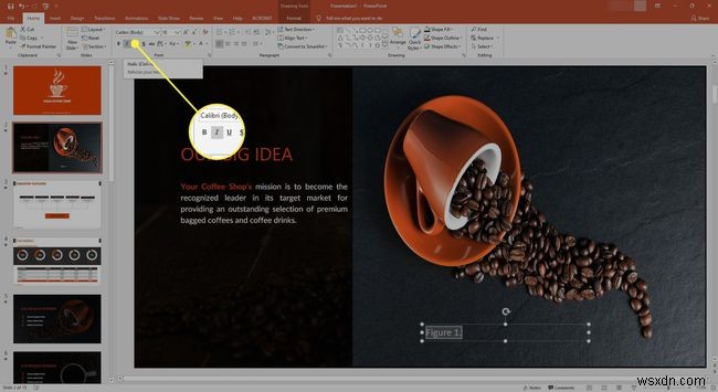 PowerPoint में चित्रों का हवाला कैसे दें