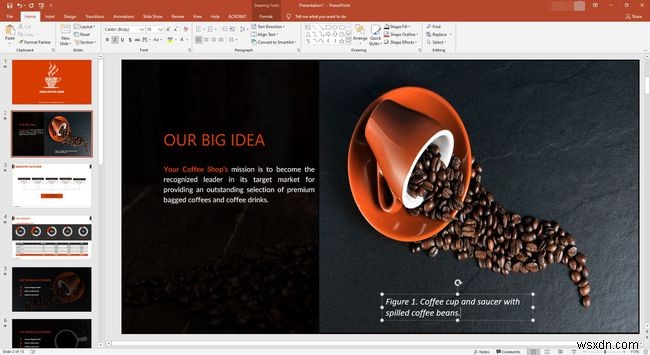 PowerPoint में चित्रों का हवाला कैसे दें