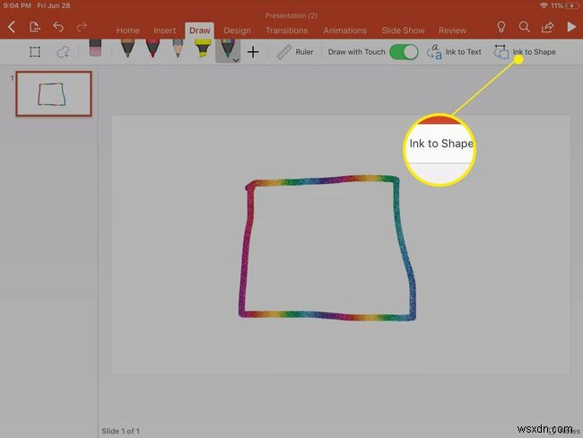 PowerPoint में फ्रीहैंड कैसे बनाएं
