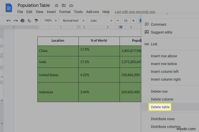 Google डॉक्स में तालिका कैसे बनाएं
