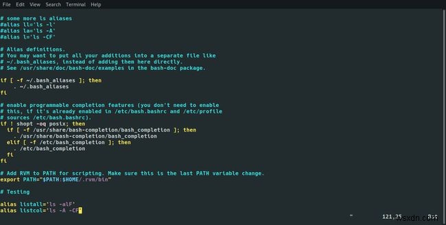 Bashrc फ़ाइल का उपयोग किस लिए किया जाता है?