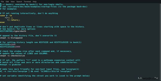 Bashrc फ़ाइल का उपयोग किस लिए किया जाता है?