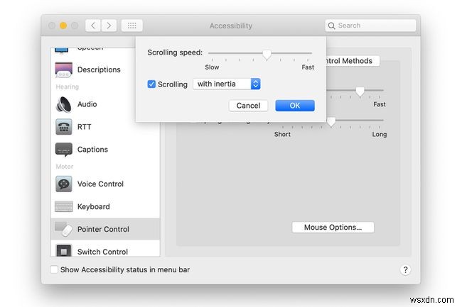 माउस की गति या संवेदनशीलता को कैसे बदलें