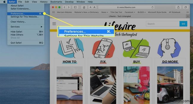 วิธีการเปลี่ยนหน้าแรกของคุณใน Safari