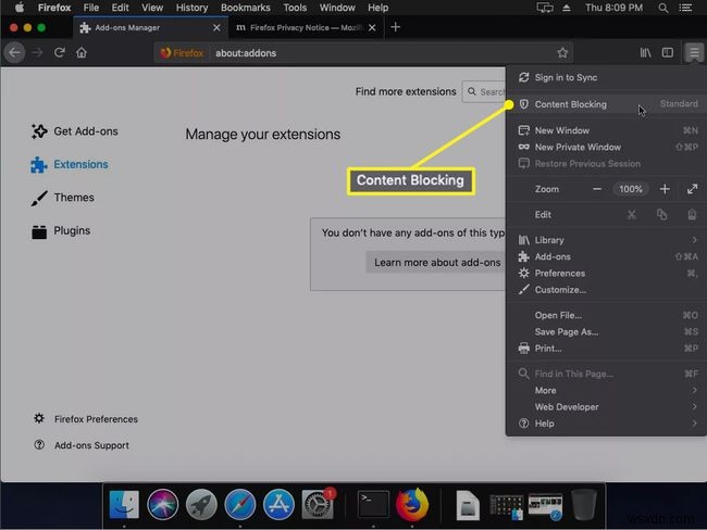วิธีใช้ Firefox สำหรับ Mac
