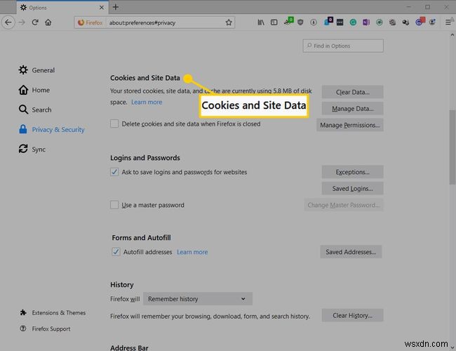 วิธีการล้างข้อมูลส่วนตัวใน Mozilla Firefox