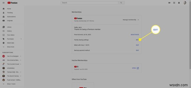 วิธีตั้งค่า YouTube Premium Family