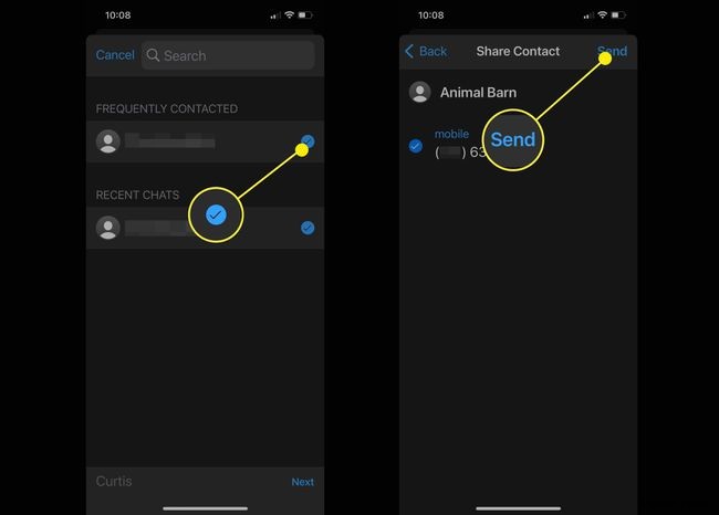 วิธีแบ่งปันผู้ติดต่อบน WhatsApp