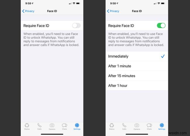 วิธีใช้คุณสมบัติล็อค WhatsApp