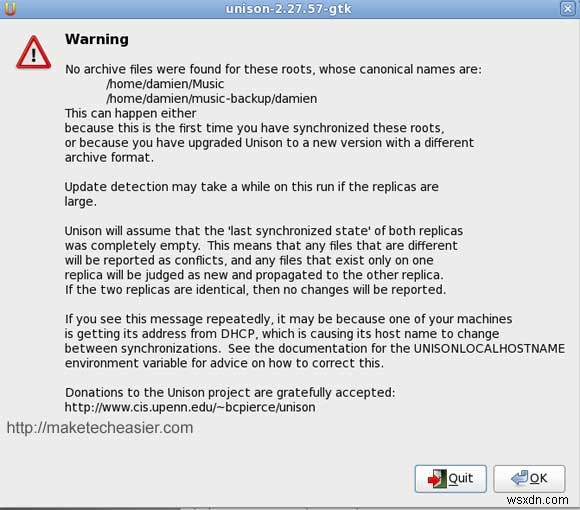 giữ các tệp của bạn được đồng bộ hóa với Unison