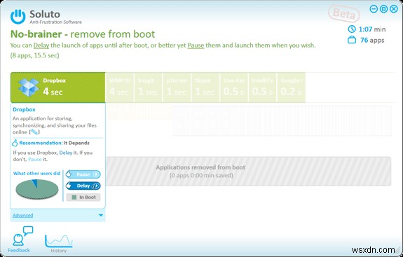 ปรับปรุงเวลาบูต Windows ของคุณด้วย Soluto