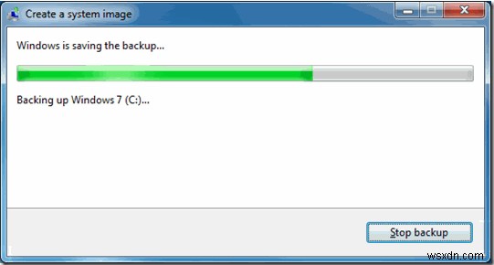 Cách tạo hình ảnh hệ thống sao lưu trong Windows 7