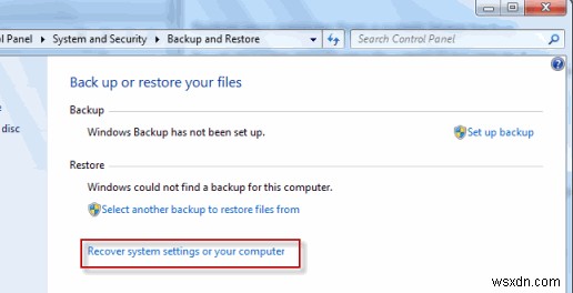 Cách tạo hình ảnh hệ thống sao lưu trong Windows 7