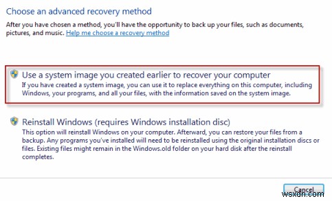 Cách tạo hình ảnh hệ thống sao lưu trong Windows 7