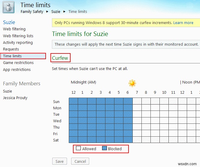 Sử dụng Windows Parental Control để giới hạn và giám sát các hoạt động trực tuyến