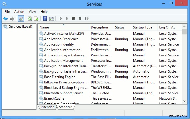 Cách quản lý các dịch vụ Windows trong Windows 8