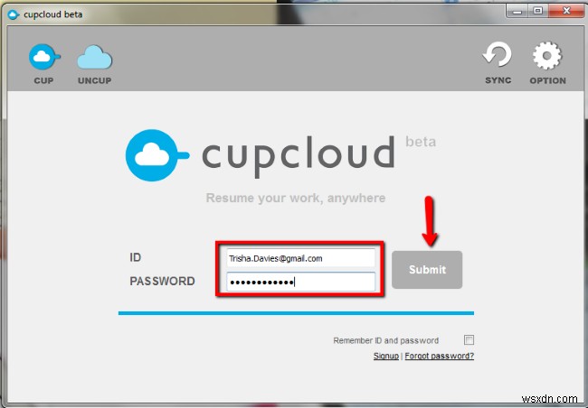 วิธีการซิงค์เอกสารที่เปิดระหว่างคอมพิวเตอร์กับ CupCloud