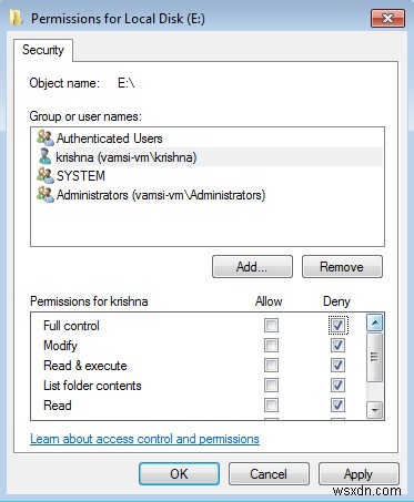 วิธีบล็อกผู้ใช้ไม่ให้เข้าถึงพาร์ติชัน NTFS ใน Windows