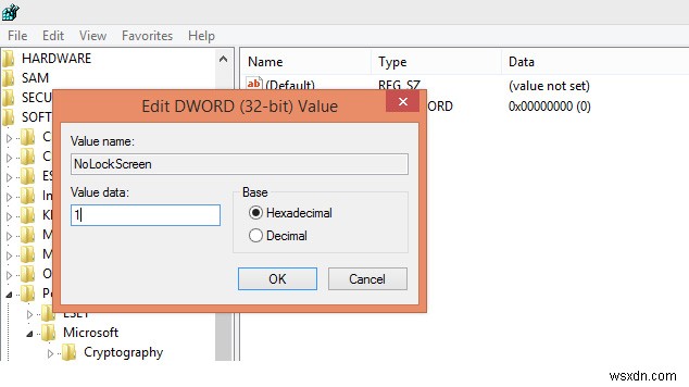 วิธีปิดการใช้งานหน้าจอล็อกใน Windows 8