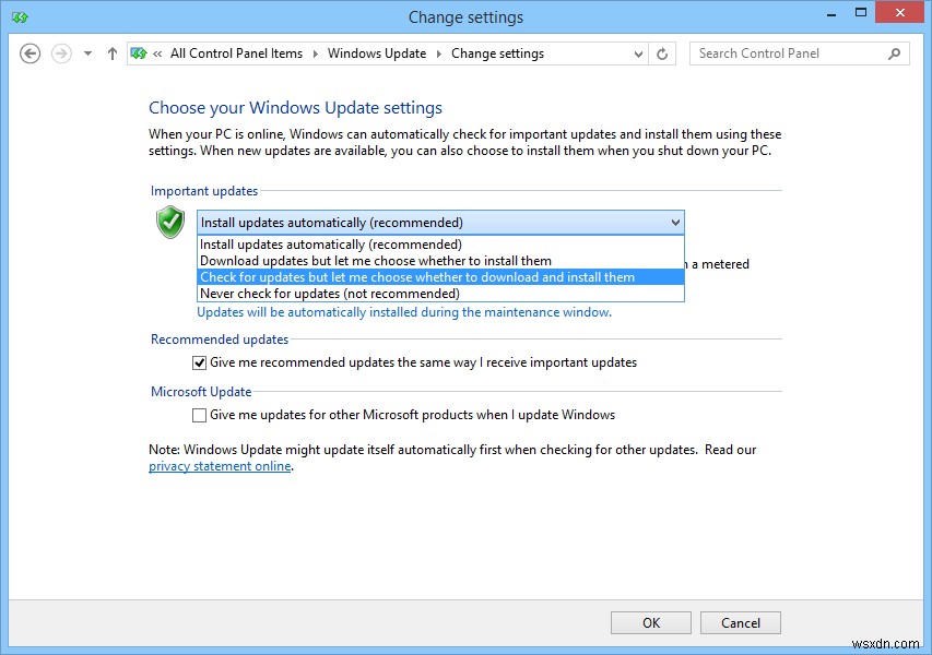 วิธีถอนการติดตั้ง Windows Update