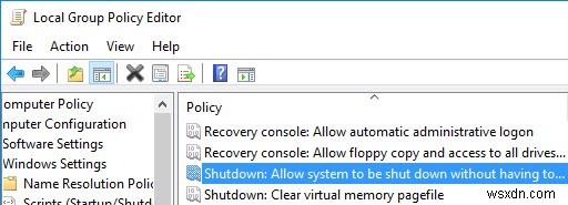 วิธีลบปุ่มปิดเครื่องออกจากหน้าจอเข้าสู่ระบบ Windows 10
