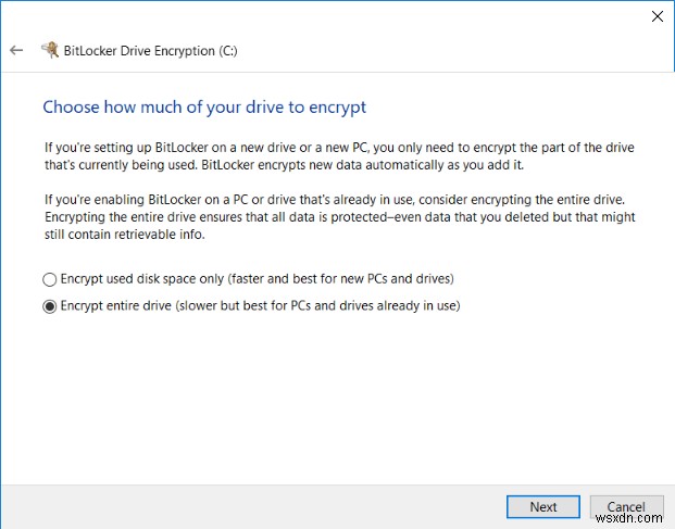 Cách thực hiện mã hóa toàn đĩa trong Windows 10