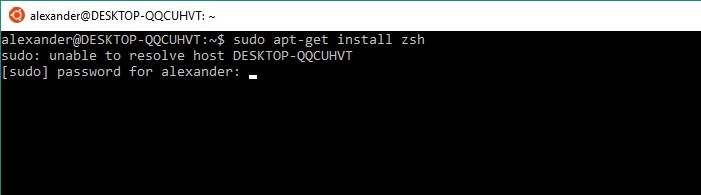 วิธีการติดตั้ง zsh และ Oh My Zsh ใน Windows 10