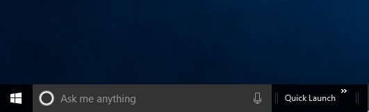 Windows 10 में XP क्विक लॉन्च बार कैसे प्राप्त करें