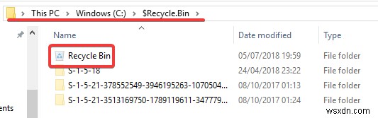 Cách tìm thùng rác bị mất trong Windows 10
