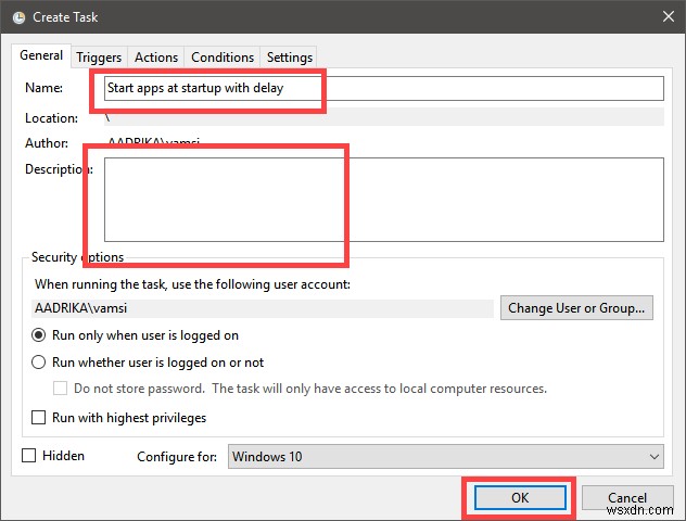 Cách bắt đầu tác vụ đã lên lịch có độ trễ trên Windows