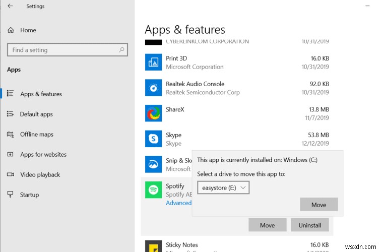 วิธีย้ายโปรแกรม Windows ไปยังไดรฟ์อื่น