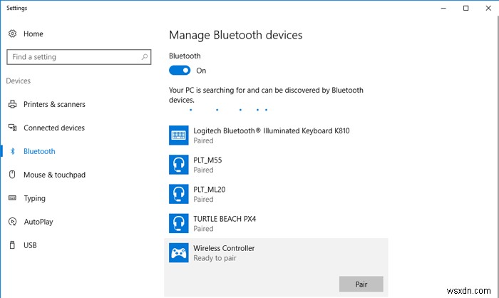 วิธีเชื่อมต่อคอนโทรลเลอร์ PS4 กับ Windows 10