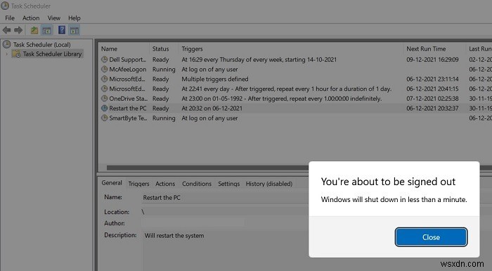 วิธีกำหนดเวลาการปิดระบบ Windows และการเริ่มต้นระบบ