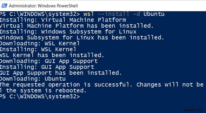 วิธีการติดตั้ง Linux บน Windows ด้วย WSL