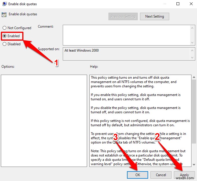 วิธีตั้งค่าโควต้าดิสก์สำหรับผู้ใช้ใน Windows 11