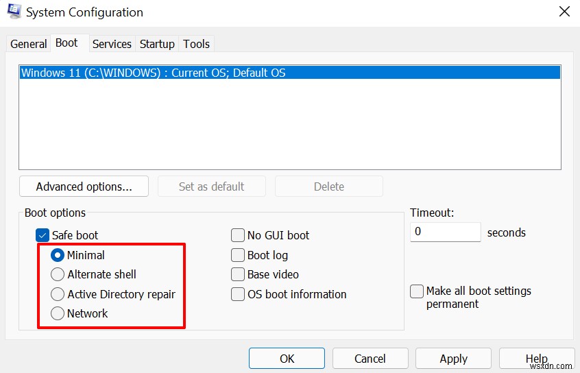 Cách khởi động Windows 11 ở Chế độ an toàn