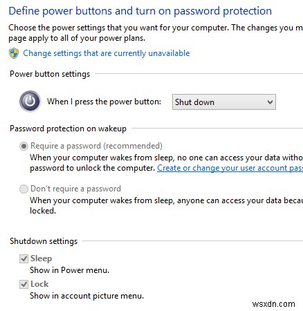 เปิด Fast Startup Missing ใน Windows 8/10 Power Options ไหม 
