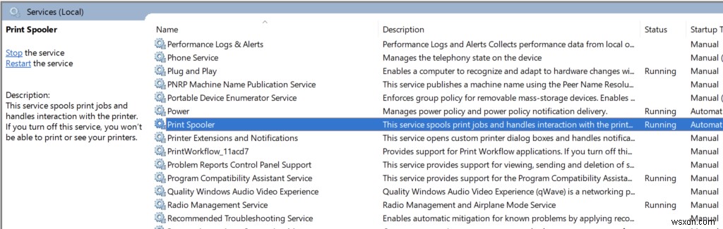 วิธีปิดใช้งานบริการตัวจัดคิวงานพิมพ์ใน Windows 10