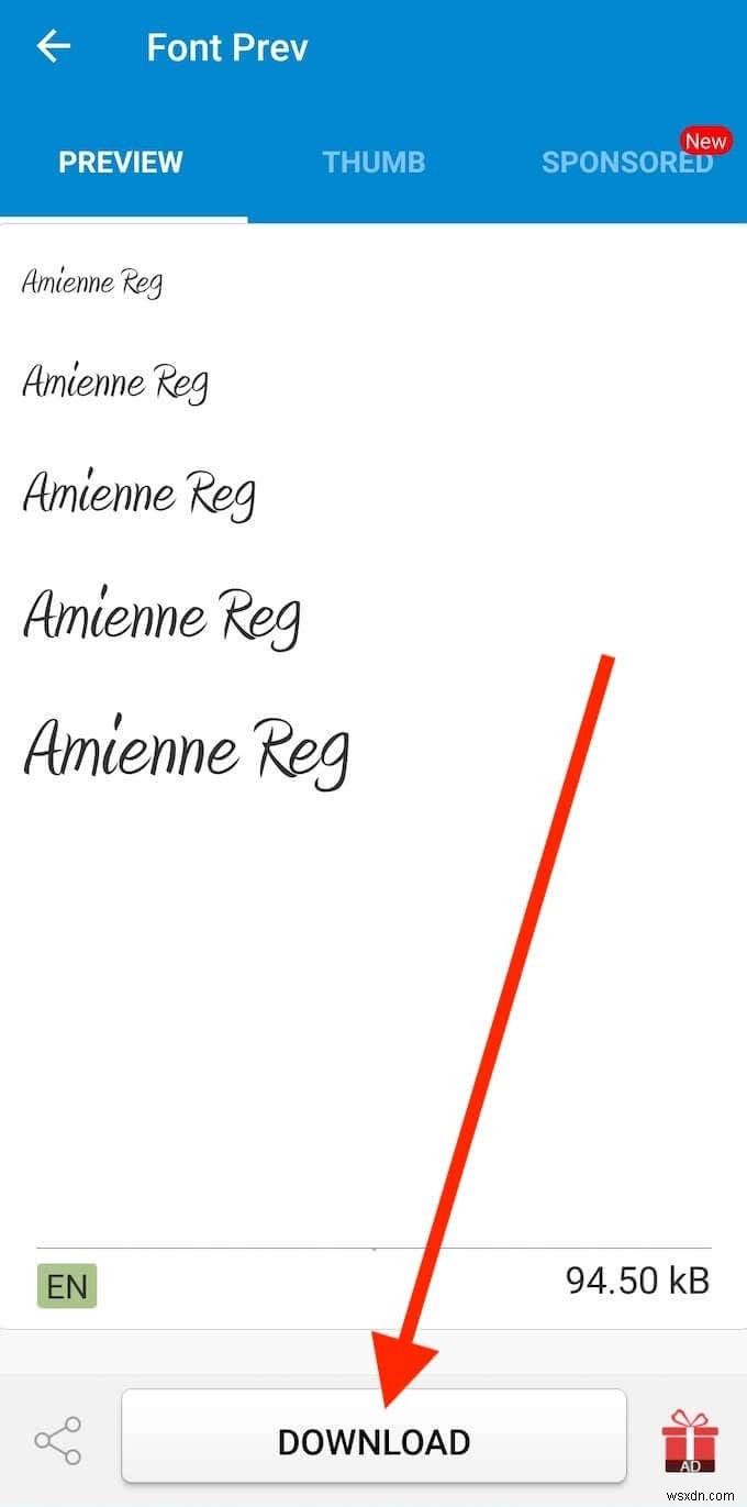 วิธีการติดตั้งแบบอักษรบน Android 