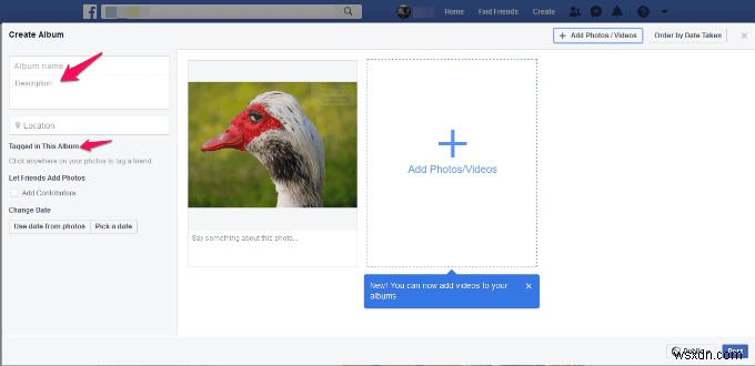 ย้ายรูปภาพไปยังอัลบั้มอื่นใน Facebook 