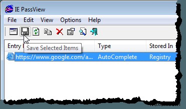 ดู สำรองข้อมูล และลบรหัสผ่านที่บันทึกไว้ใน Internet Explorer 