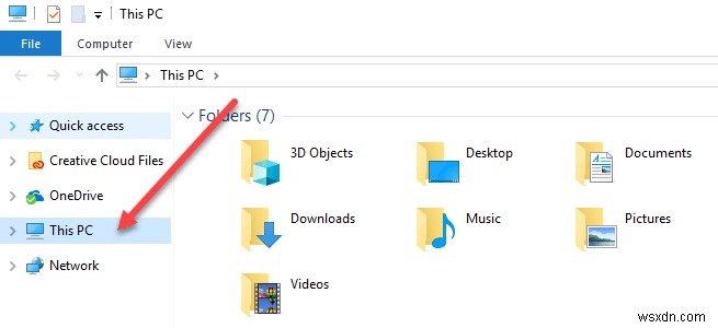 เปลี่ยนตำแหน่งของโฟลเดอร์ผู้ใช้ใน Windows 