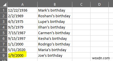 วิธีจัดเรียงตามวันที่ใน Excel 