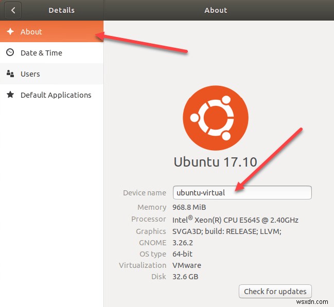 ค้นหาและเปลี่ยนชื่อโฮสต์ของคุณใน Ubuntu 