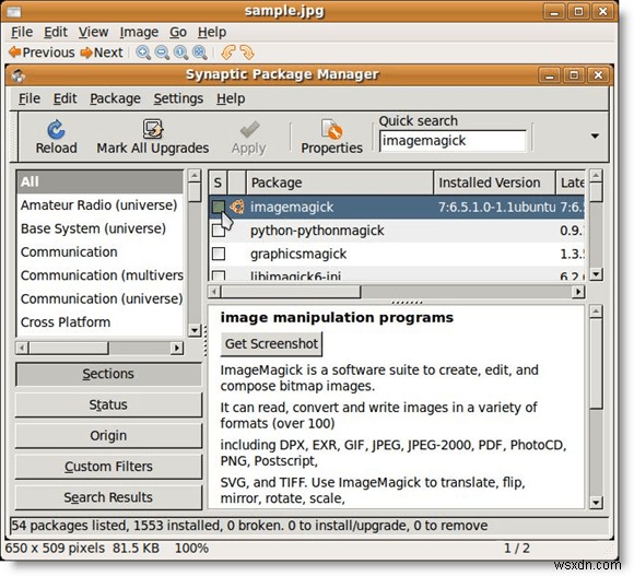 แปลงรูปภาพระหว่างรูปแบบผ่าน Command Line ใน Ubuntu 