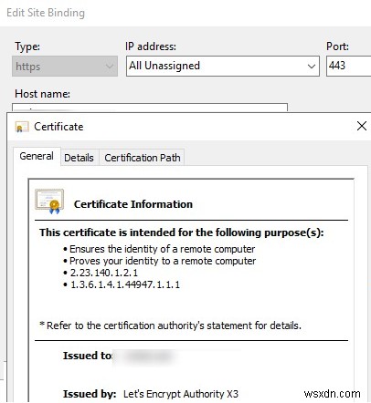 Cài đặt Chứng chỉ TLS / SSL Let’s Encrypt miễn phí trên Máy chủ Web IIS / RDS 