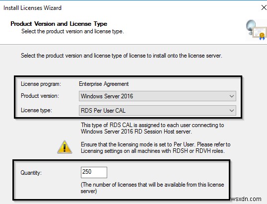 Làm thế nào để cài đặt và kích hoạt vai trò cấp phép RDS và CAL trên Windows Server 2019/2016? 