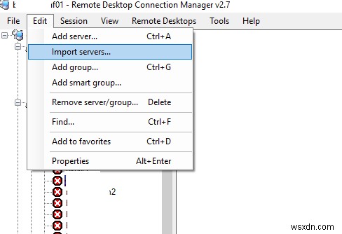Sử dụng RDCMan (Trình quản lý Kết nối Máy tính Từ xa) trên Windows 