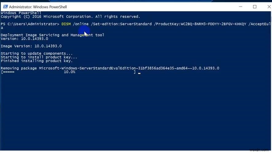 Làm thế nào để Chuyển đổi (Nâng cấp) Đánh giá Windows Server 2019/2016 lên Phiên bản đầy đủ? 